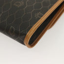 Christian Dior Honeycomb Canvas Chain Shoulder Bag PVC Black Gold Auth 125740-16