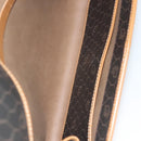 Christian Dior Honeycomb Canvas Chain Shoulder Bag PVC Black Gold Auth 125740-12