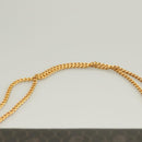 Christian Dior Honeycomb Canvas Chain Shoulder Bag PVC Black Gold Auth 125740-8