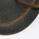 Christian Dior Honeycomb Canvas Shoulder Bag PVC Green Gold Auth 125741-12