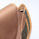 Christian Dior Honeycomb Canvas Shoulder Bag PVC Green Gold Auth 125741-18