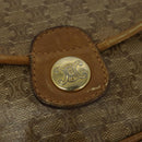 CELINE Macadam Canvas Shoulder Bag Beige Gold Auth 125742-17