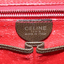 CELINE Shoulder Bag Leather Green Gold Auth 125743-17