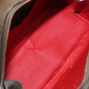 CELINE Shoulder Bag Leather Green Gold Auth 125743-11