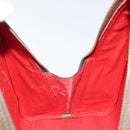 CELINE Shoulder Bag Leather Green Gold Auth 125743-19