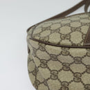 GUCCI GG Supreme Web Sherry Line Bag PVC Beige Gold 001 123 6177 Auth 125752-9
