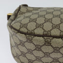 GUCCI GG Supreme Web Sherry Line Bag PVC Beige Gold 001 123 6177 Auth 125752-15