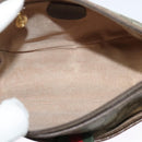 GUCCI GG Supreme Web Sherry Line Bag PVC Beige Gold 001 123 6177 Auth 125752-16