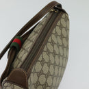 GUCCI GG Supreme Web Sherry Line Bag PVC Beige Gold 001 123 6177 Auth 125752-6