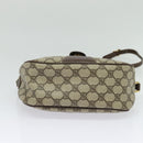 GUCCI GG Supreme Web Sherry Line Bag PVC Beige Gold 001 123 6177 Auth 125752-9