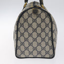 GUCCI GG Supreme Sherry Line Hand Bag PVC Navy Gold Red 69 02 007 Auth 125754-4