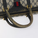 GUCCI GG Supreme Sherry Line Hand Bag PVC Navy Gold Red 69 02 007 Auth 125754-7