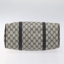 GUCCI GG Supreme Sherry Line Hand Bag PVC Navy Gold Red 69 02 007 Auth 125754-9