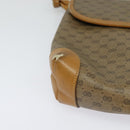 GUCCI Micro GG Supreme Shoulder Bag PVC Beige Gold 41 02 079 Auth 125755-10