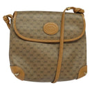 GUCCI Micro GG Supreme Shoulder Bag PVC Beige Gold 41 02 079 Auth 125755-1