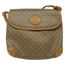 GUCCI Micro GG Supreme Shoulder Bag PVC Beige Gold 41 02 079 Auth 125755-2