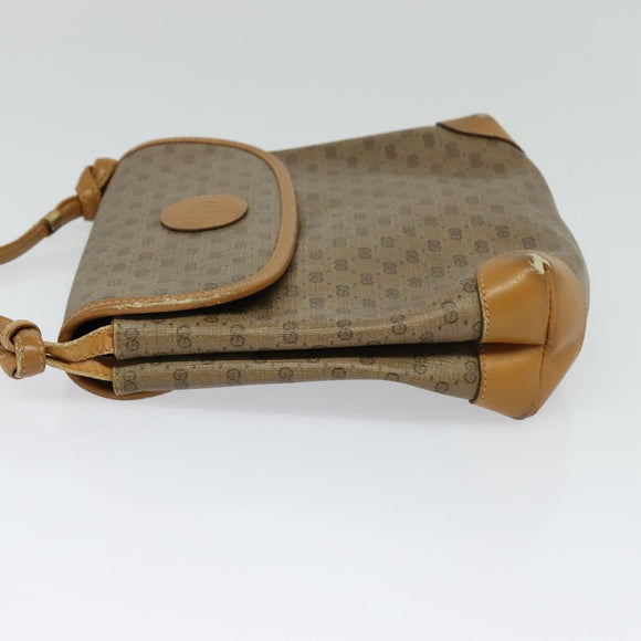 GUCCI Micro GG Supreme Shoulder Bag PVC Beige Gold 41 02 079 Auth 125755