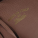 GUCCI Hand Bag Leather 2way Pink Gold 368827 Auth 125758-14