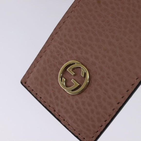 GUCCI Hand Bag Leather 2way Pink Gold 368827 Auth 125758