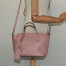 GUCCI Hand Bag Leather 2way Pink Gold 368827 Auth 125758-22