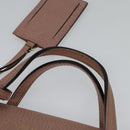 GUCCI Hand Bag Leather 2way Pink Gold 368827 Auth 125758-8