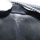 CELINE Macadam Canvas Shoulder Bag Suede Black Gold Auth 125764-21