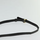 CELINE Macadam Canvas Shoulder Bag Suede Black Gold Auth 125764-8