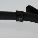 CELINE Macadam Canvas Shoulder Bag Suede Black Gold Auth 125764-9