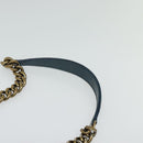 CHANEL Matelasse Chain Shoulder Bag Leather 2way Green Gold CC Auth 125767-15