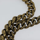 CHANEL Matelasse Chain Shoulder Bag Leather 2way Green Gold CC Auth 125767-9