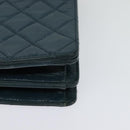 CHANEL Matelasse Chain Shoulder Bag Leather 2way Green Gold CC Auth 125767-17