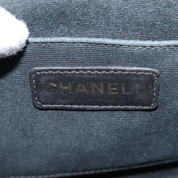 CHANEL Matelasse Chain Shoulder Bag Leather 2way Green Gold CC Auth 125767