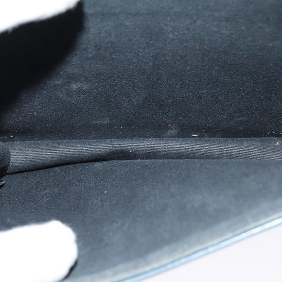 CHANEL Matelasse Chain Shoulder Bag Leather 2way Green Gold CC Auth 125767