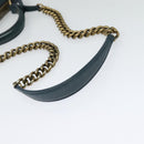 CHANEL Matelasse Chain Shoulder Bag Leather 2way Green Gold CC Auth 125767-8