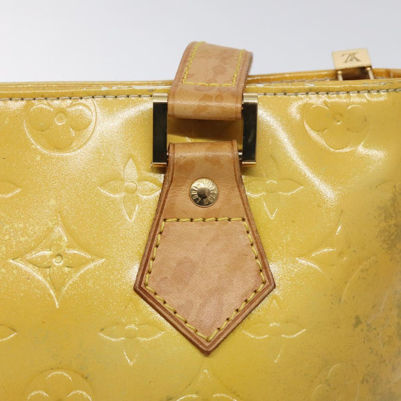 LOUIS VUITTON Monogram Vernis Houston Hand Bag Gris M91053 LV Auth 125776