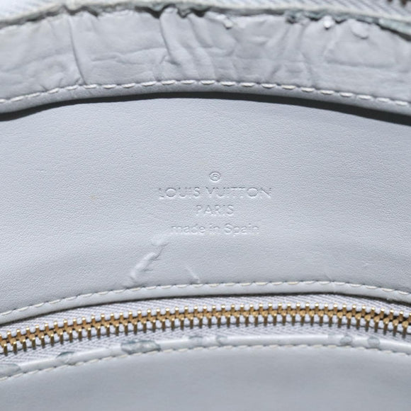 LOUIS VUITTON Monogram Vernis Houston Hand Bag Gris M91053 LV Auth 125776