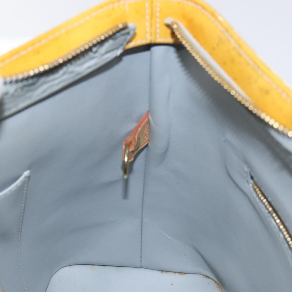 LOUIS VUITTON Monogram Vernis Houston Hand Bag Gris M91053 LV Auth 125776