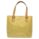 LOUIS VUITTON Monogram Vernis Houston Hand Bag Gris M91053 LV Auth 125776-13