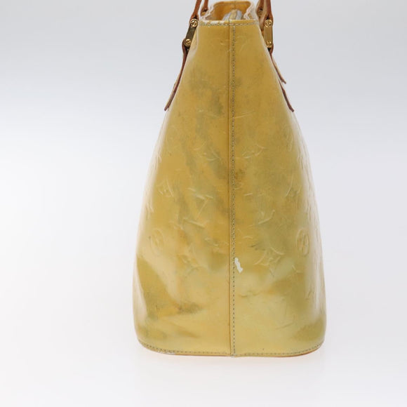 LOUIS VUITTON Monogram Vernis Houston Hand Bag Gris M91053 LV Auth 125776