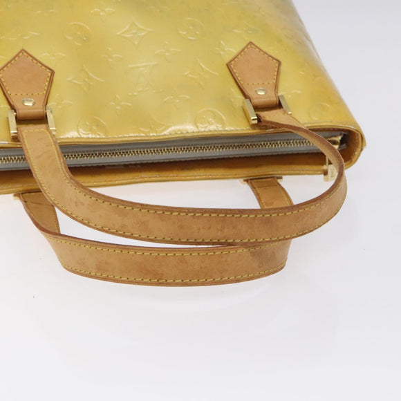 LOUIS VUITTON Monogram Vernis Houston Hand Bag Gris M91053 LV Auth 125776