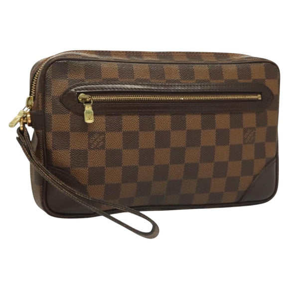 LOUIS VUITTON Damier Ebene Orsay Clutch Bag SPO LV Auth 125777