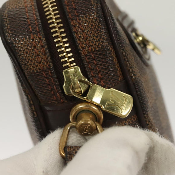 LOUIS VUITTON Damier Ebene Orsay Clutch Bag SPO LV Auth 125777
