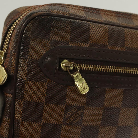 LOUIS VUITTON Damier Ebene Orsay Clutch Bag SPO LV Auth 125777