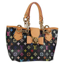 LOUIS VUITTON Multicolor Annie GM Shoulder Bag Black M40304 LV Auth 125796V-1