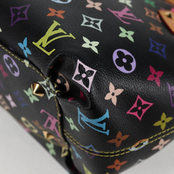 LOUIS VUITTON Multicolor Annie GM Shoulder Bag Black M40304 LV Auth 125796V