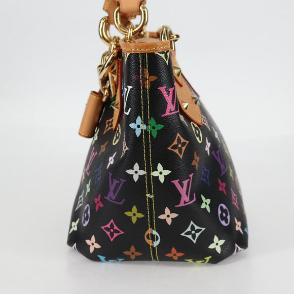 LOUIS VUITTON Multicolor Annie GM Shoulder Bag Black M40304 LV Auth 125796SAV