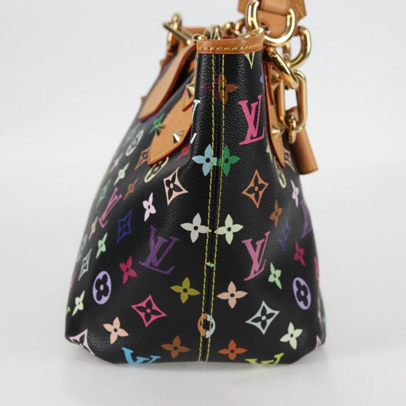 LOUIS VUITTON Multicolor Annie GM Shoulder Bag Black M40304 LV Auth 125796V