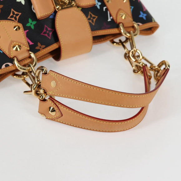 LOUIS VUITTON Multicolor Annie GM Shoulder Bag Black M40304 LV Auth 125796V