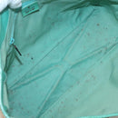 GUCCI GG Canvas Tote Bag Beige Green Silver 113017 Auth 125798-11