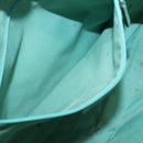GUCCI GG Canvas Tote Bag Beige Green Silver 113017 Auth 125798-19